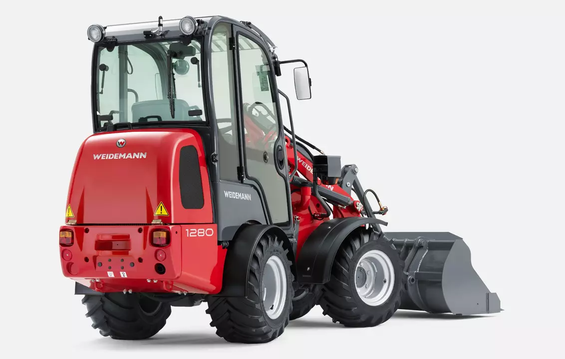 Weidemann Hoftrac/Hoflader 1280 Kabine mit Leichtgutschaufel, Studio
