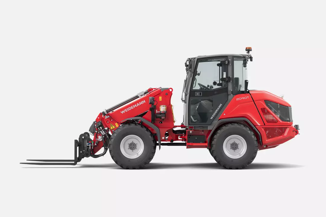 Weidemann Teleskop Rad Lader 2090T Kabine mit Leichtgewicht Ladeschaufel, studio