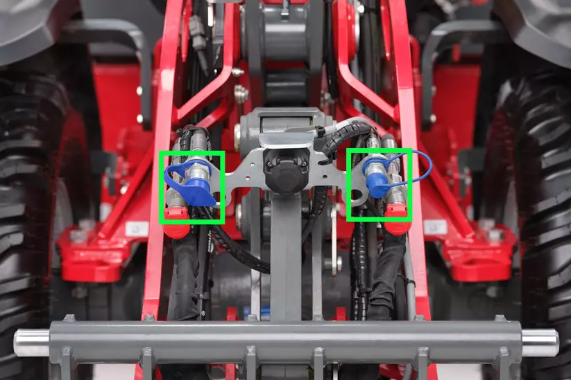 Weidemann Radlader 2060, 3060, 4060 im Studio, Druckloser Rücklauf inklusive Leckölleitung