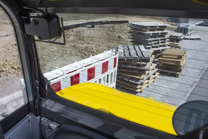 Der Kramer Radlader 5065e verfügt über eine 360° Rundumsicht.