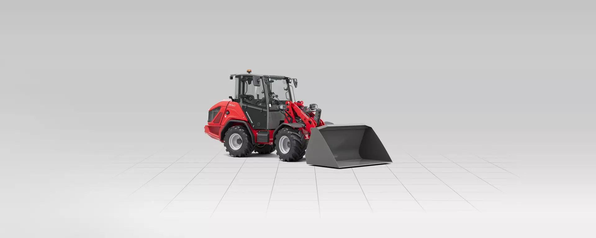 Weidemann Radlader 2060 Fahrerschutzdach mit Leichtgutschaufel, Studio