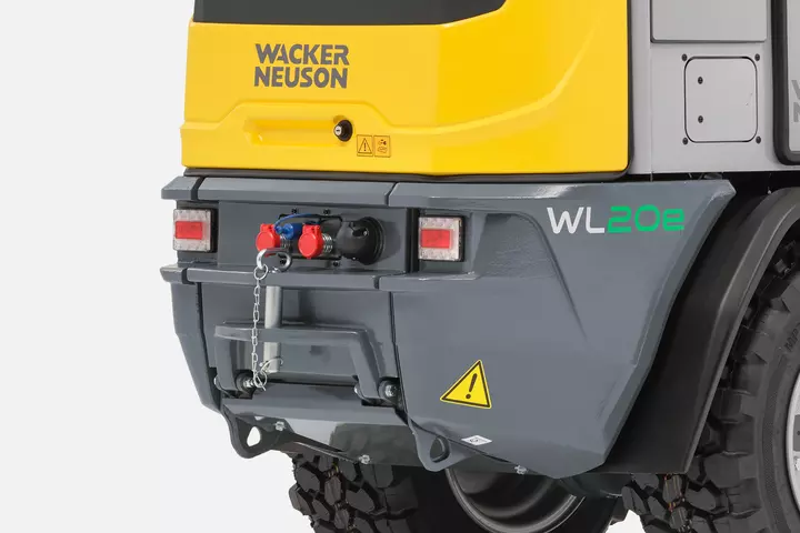 Wacker Neuson Radlader WL20e, Hydraulikanschlüsse hinten