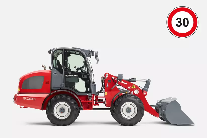 Weidemann Radlader 3080, Geschwindigkeit 30 km/h 
