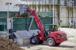 Weidemann telescopic wheel loader 2060T cabin with grab bucket, application