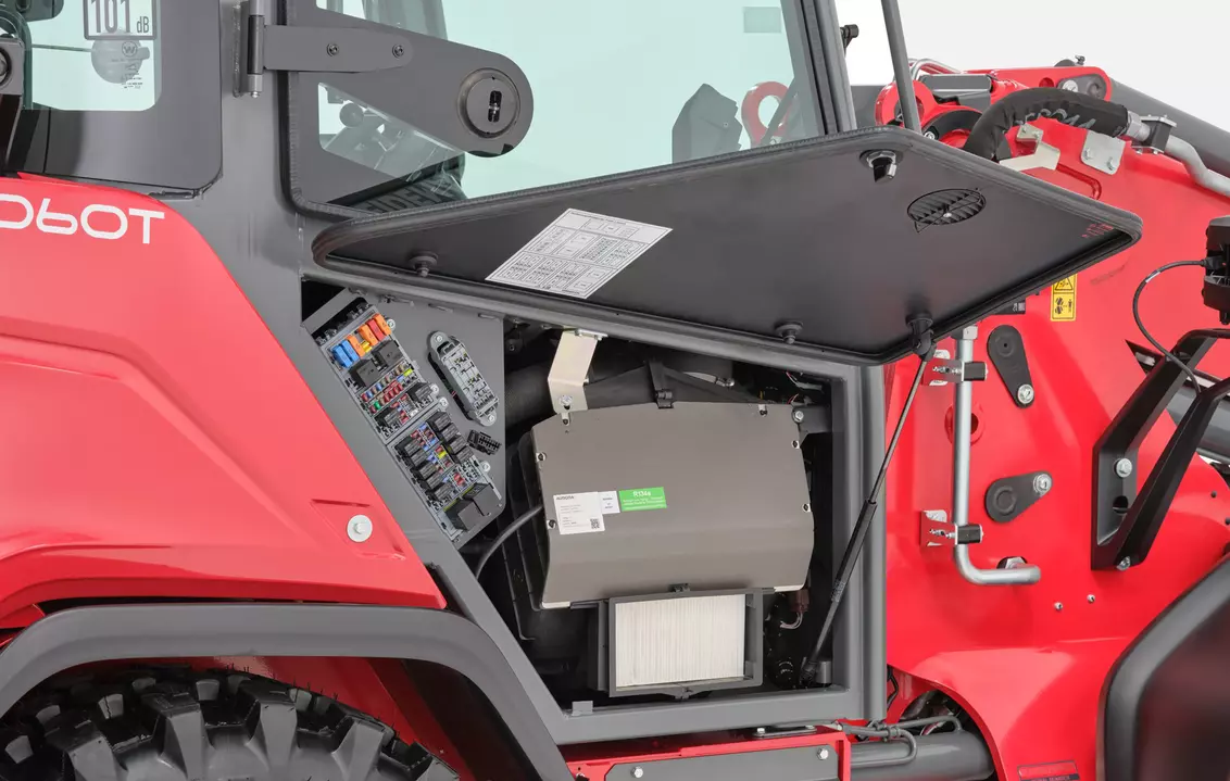 Weidemann telescopic wheel loader 2060T, 3060T, 4060T, flap fuse air filter, studio