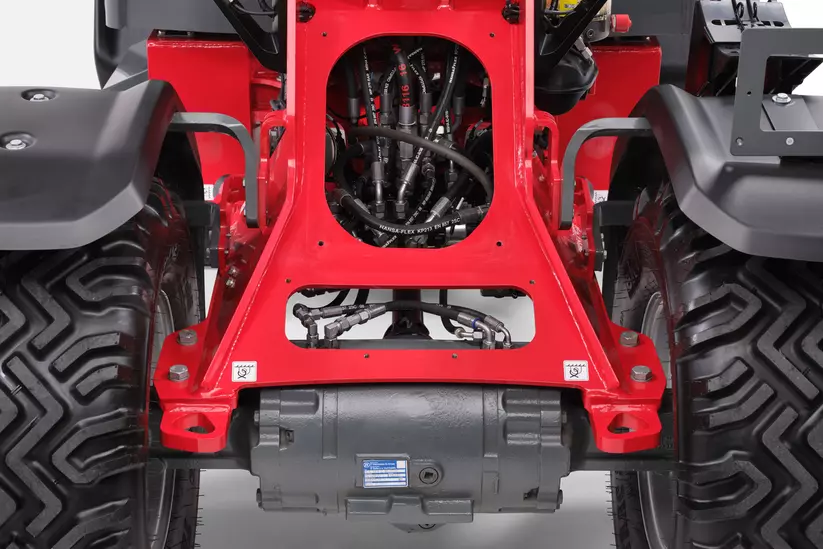 Weidemann Radlader 2060, 3060, 4060 im Studio, Servicezugang Vorderwagen 