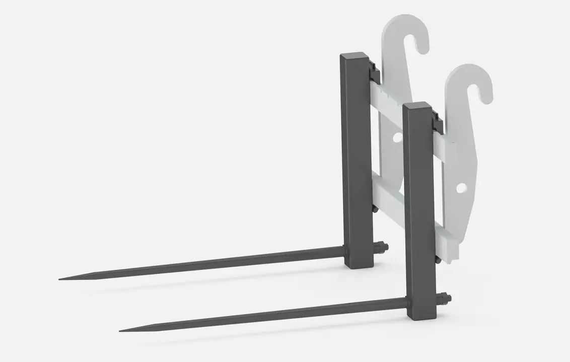 Weidemann attachments bale spike for pallet fork, Studio
