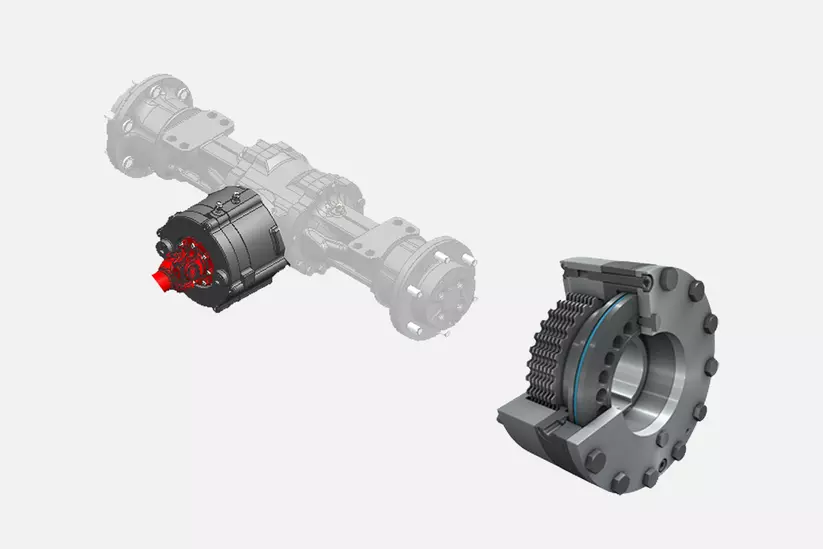 Weidemann Hoftrac 1390, Multiple-disc brake
