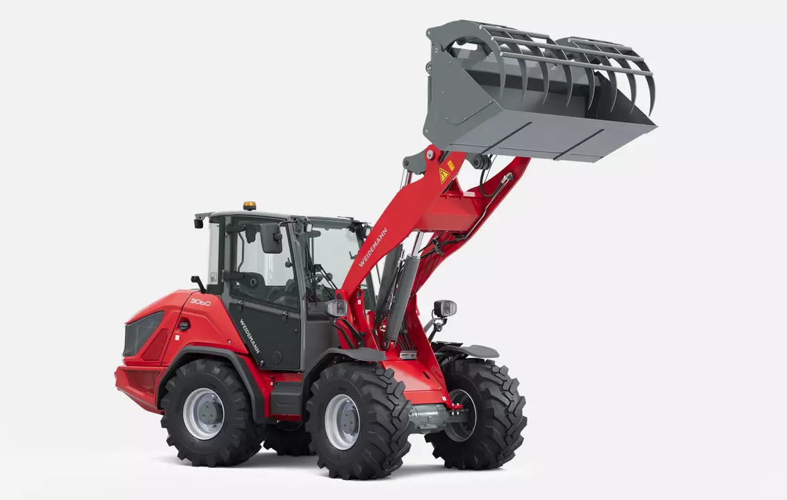Weidemann Radlader 3060 mit Greifschaufel, Studio