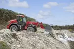 Weidemann telescopic wheel loader 9580T cabin with cargo bucket, application