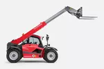 Weidemann telehandler T7035 cabin with pallet fork, studio