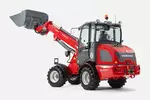 Weidemann telescopic wheel loader 2080T with lightweight bucket, studio