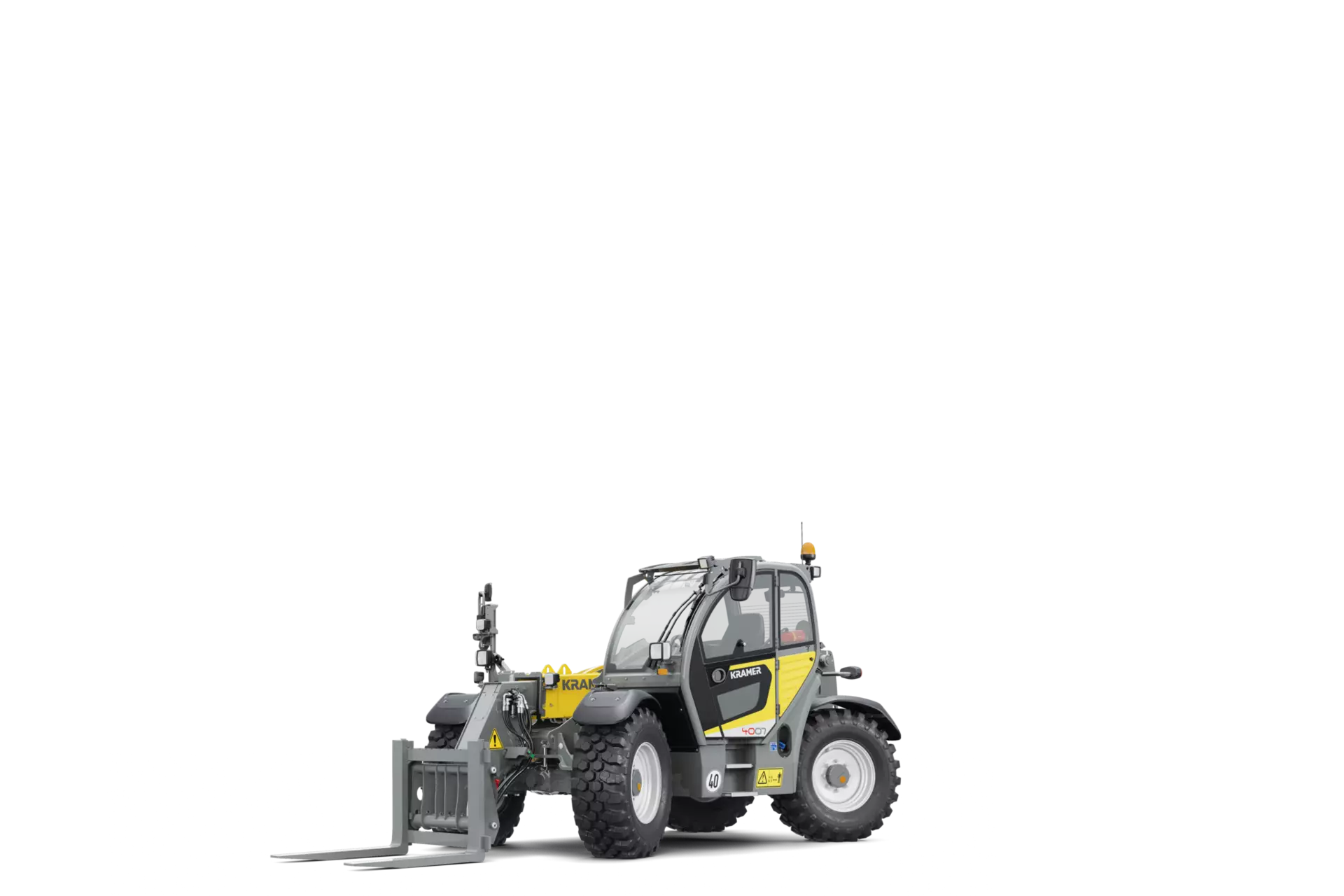 The Kramer telehandler 4007 in a studio.