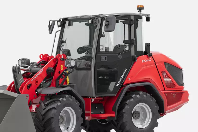 Weidemann Radlader 2060 im Studio, Kabine