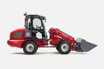 Weidemann telescopic wheel loader 2080T with lightweight bucket, studio