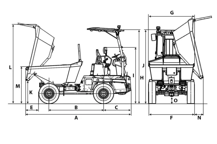 Dimension table DV45