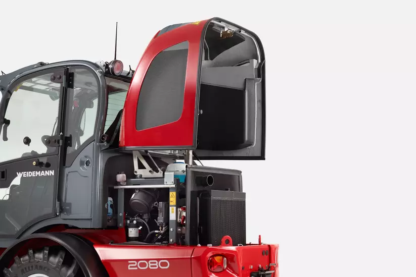Weidemann Radlader 2080, Motorhaube 