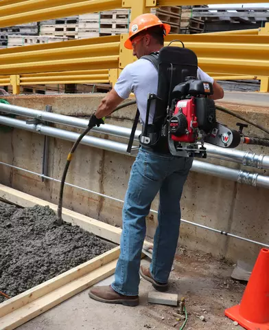 BV50A-H gasoline powered backpack vibrator