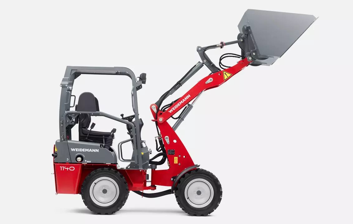 Weidemann Hoftrac/Hoflader 1140 Fahrerschutzdach mit Leichtgutschaufel, Studio