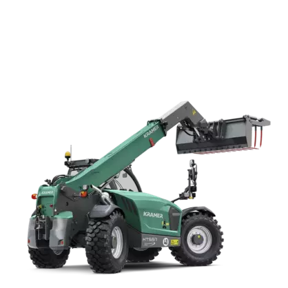 The Kramer telehandler KT557 in a studio.