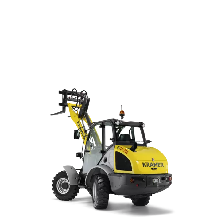 The Kramer wheel loader 5075 in a studio.