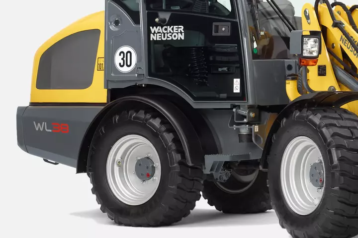 Wacker Neuson wheel loader WL38, easy entry