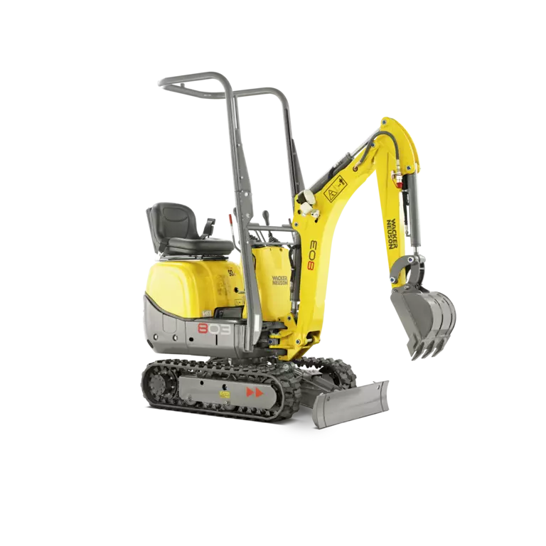 Stuadioaufnahme Minibagger 803