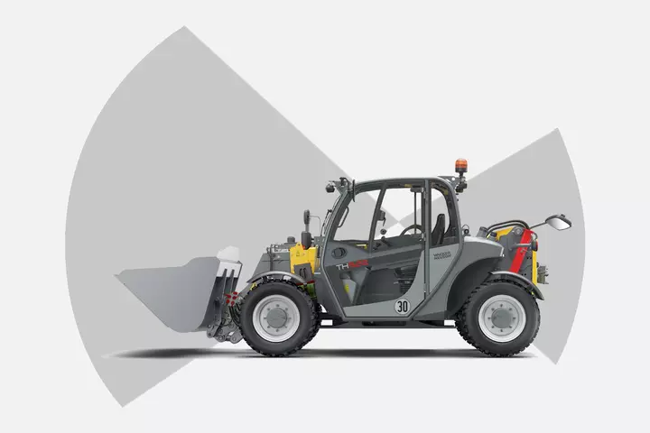 Wacker Neuson telehandler TH522, All-round visibility