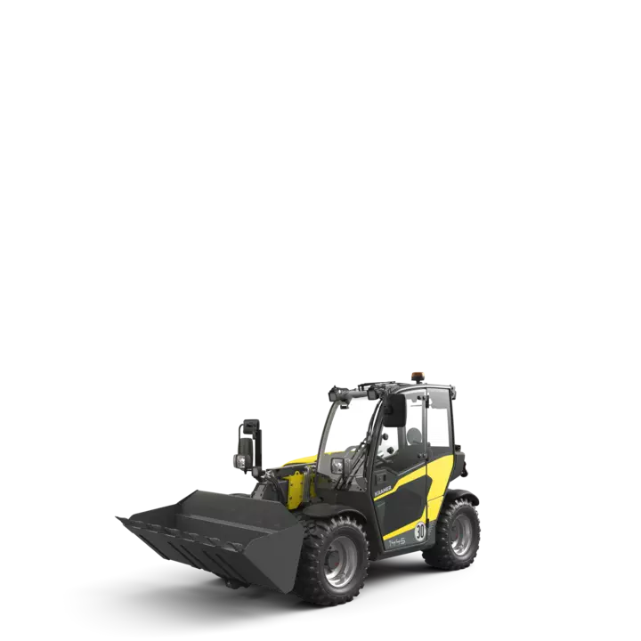 The Kramer telehandler 1445 in a studio.