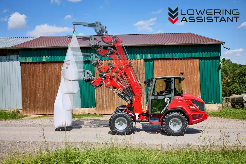 Weidemann  telescopic wheel loader 2060T, 3060T, 4060T in studio, Lowering Assistant