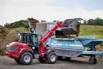 Weidemann telescopic wheel loader 2060T cabin with grab bucket, application