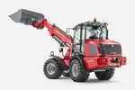 Weidemann telescopic wheel loader 5080T cabin with light material bucket, studio