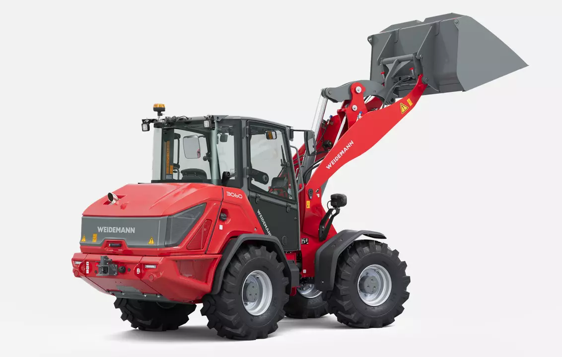 Weidemann Radlader 3060 mit Leichtgutschaufel, Studio