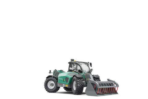 The Kramer telehandler KT457 in a studio. 