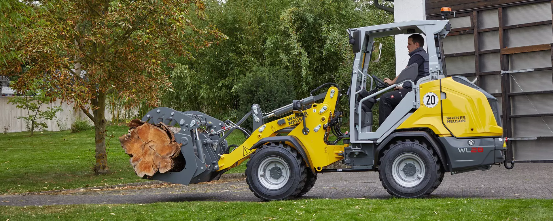 Wacker Neuson attachment, Power grab bucket small