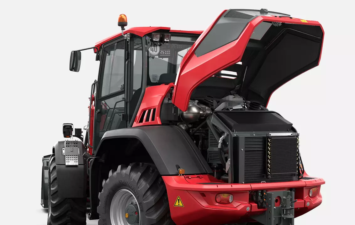 Weidemann wheel loader 9080 cabin clarity, studio