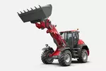 Weidemann telescopic wheel loader 9580T cabin with light material bucket, studio