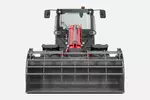 Weidemann telescopic wheel loader 4060T cabin with grab bucket, studio