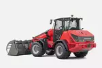 Weidemann telescopic wheel loader 4060T cabin with grab bucket, studio