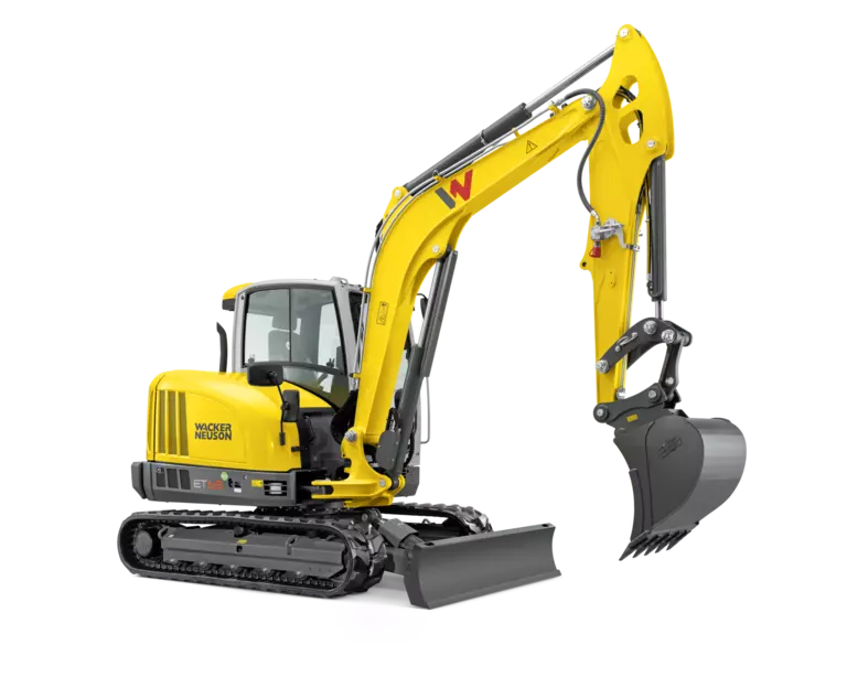 The ET65 excavator with load sending hydraulic system with LUDV