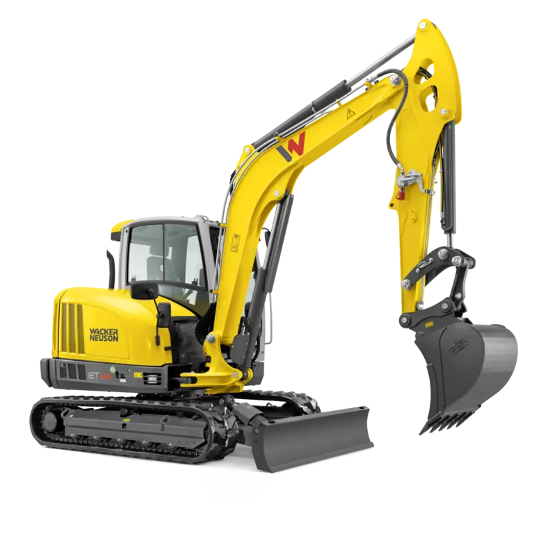 Der Bagger ET65 mit Load Sensing Hydrauliksystem mit LUDV.