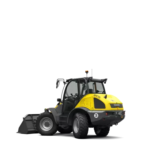 The Kramer wheel loader 8105 in a studio.