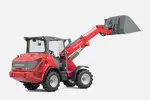 Weidemann telescopic wheel loader 2060T overhead guard with light goods bucket, studio