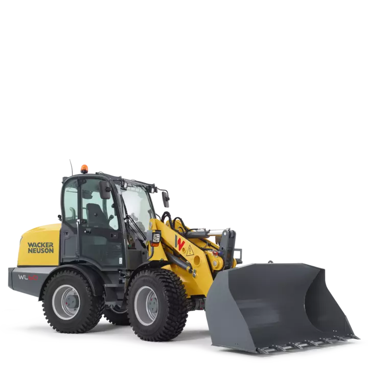 Wacker Neuson wheel loader WL60 with earth bucket, studio