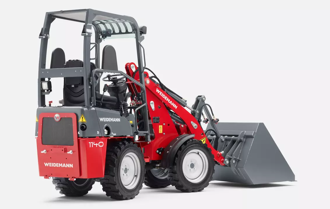 Weidemann Hoftrac/Hoflader 1140 Fahrerschutzdach mit Leichtgutschaufel, Studio