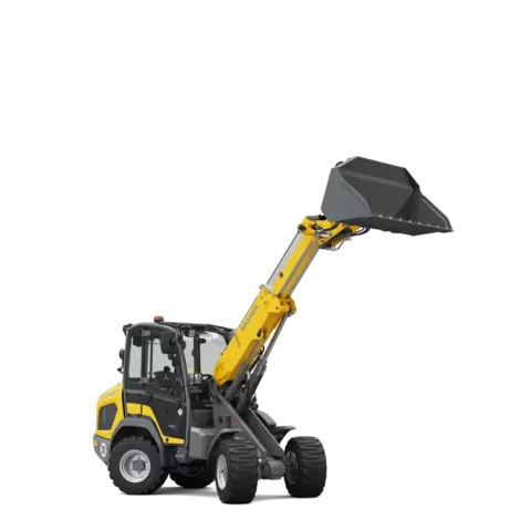 Teleskopický kolesový nakladač Kramer 5045T v ateliéri.
