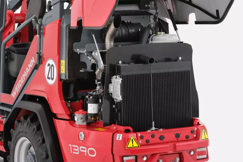 Weidemann Hoftrac 1390, Stage V Motor ohne Abgasnachbehandlung
