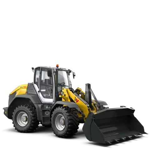 Wacker Neuson wheel loader WL95 with earth bucket, studio
