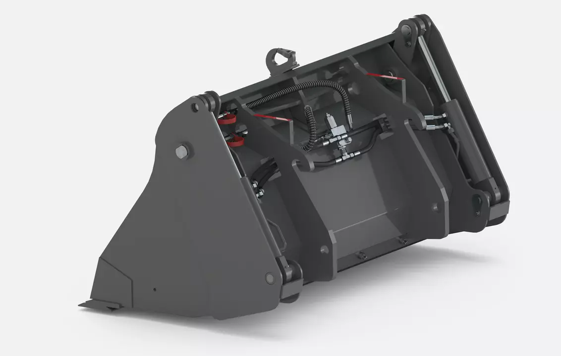 Weidemann attachment 4-in-1 bucket with interchangeable cutting edge, Studio