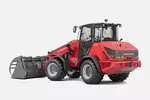 Weidemann telescopic wheel loader 4060T cabin with grab bucket, studio